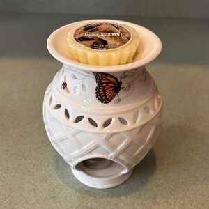Lenox White Butterfly Meadow Ceramic Wax Warmer